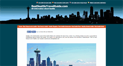Desktop Screenshot of bestseattletravelguide.com